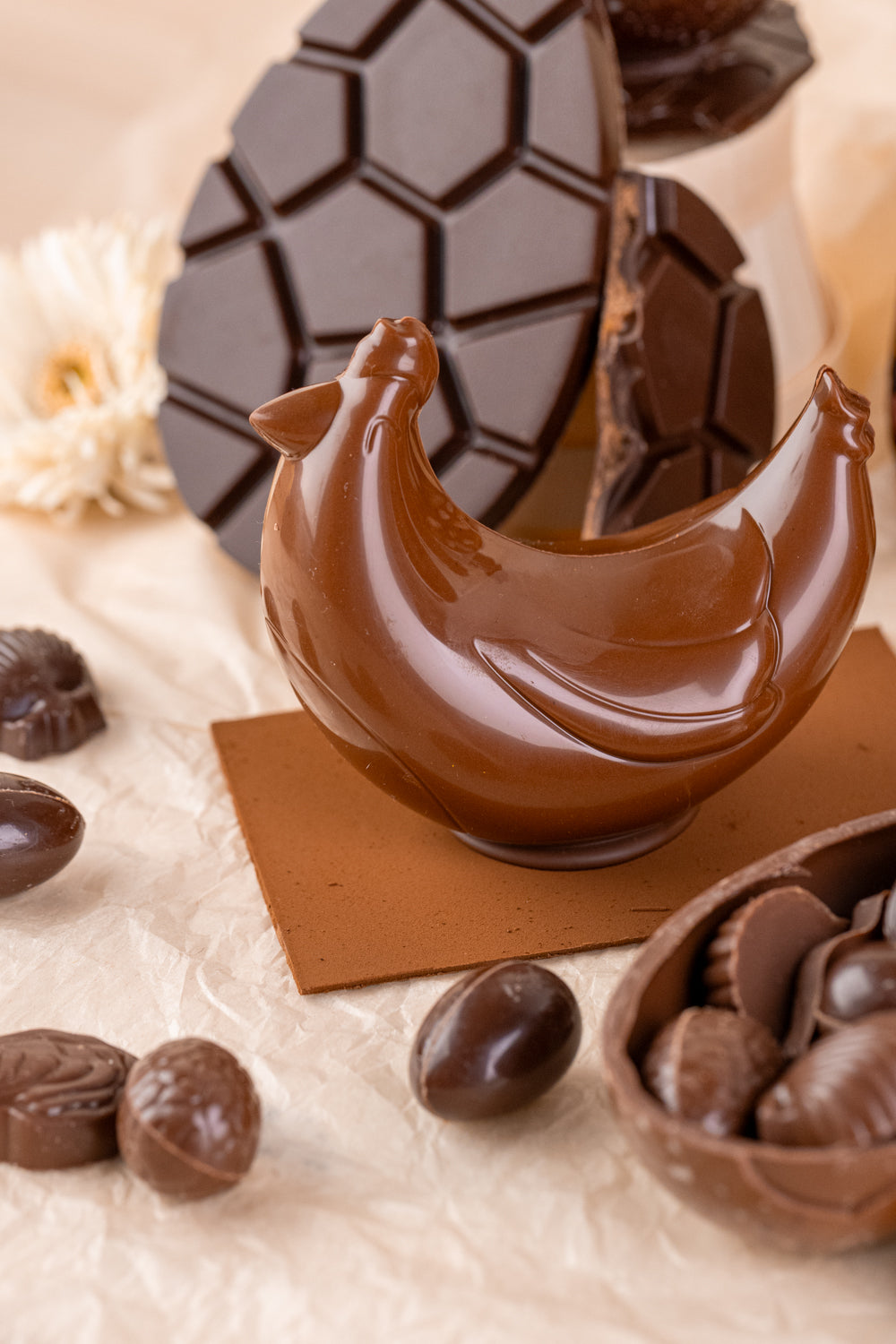 Poule garnis de fritures 🐓 — Pâques