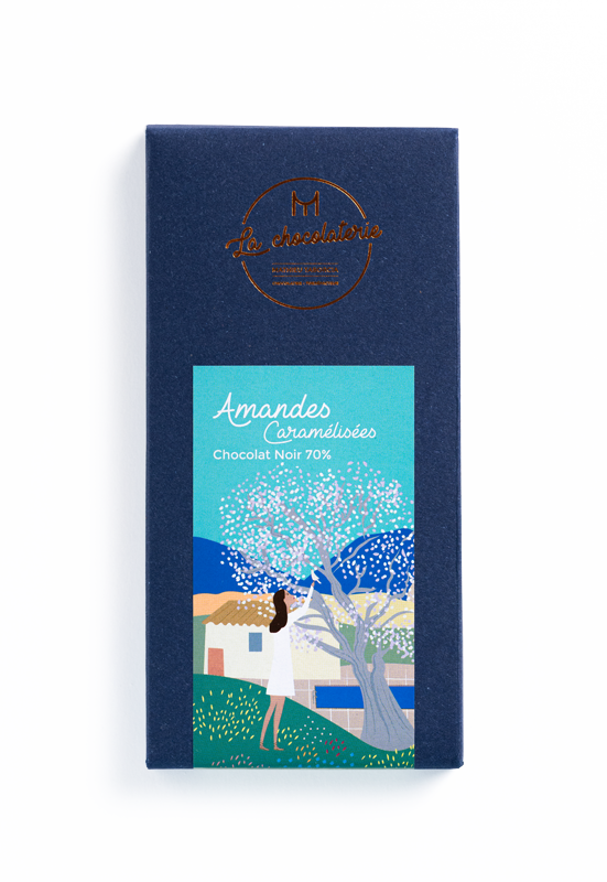 Amandes caramélisées (noir 70%)