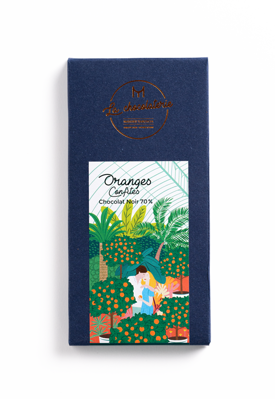 Oranges confites (noir 70%)